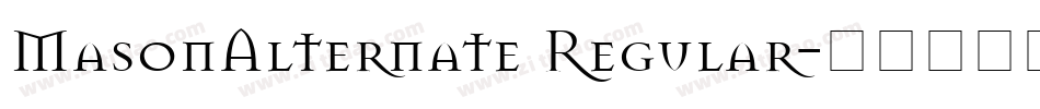MasonAlternate Regular字体转换